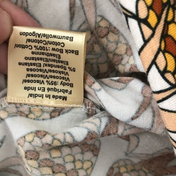 Anthropologie Porridge Pineapple Back Bow Top NEW - Picture 8 of 10